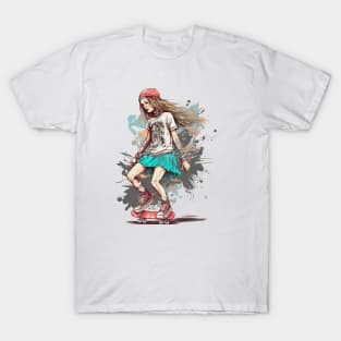 skater girl T-Shirt